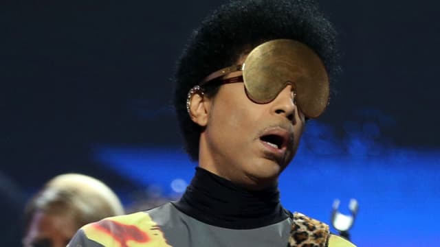 Le chanteur Prince en concert à Las Vegas