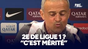 Le PSG deuxième de Ligue 1 ? "C'est mérité" reconnait Luis Enrique