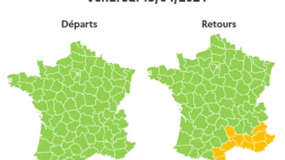 Vendredi 19 avril, dans le sens des retours, des ralentissements sont à prévoir sur l’arc méditerranéen.