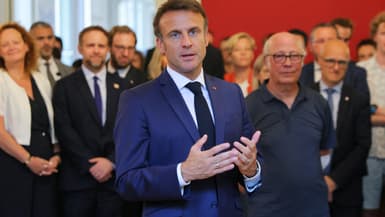Emmanuel Macron à la préfecture d'Annecy le 9 juin 2023 