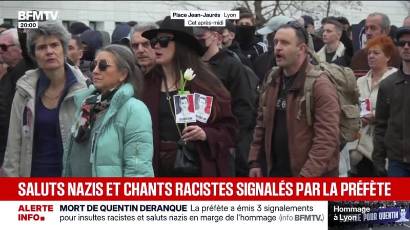 Mort de Quentin Deranque: la préfète du Rhône a émis trois signalements pour insultes racistes et saluts nazis en marge de l'hommage