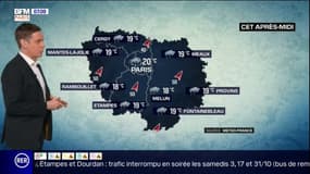 Météo: un dimanche pluvieux et nuageux, jusqu'à 20°C à Paris
