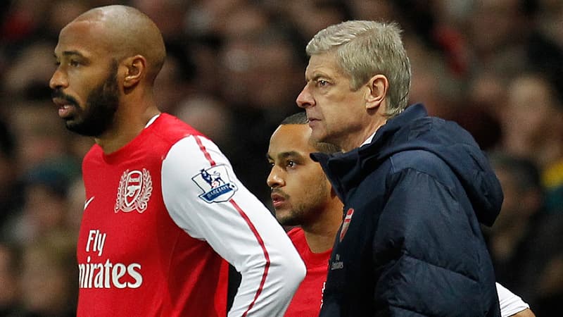 Thierry Henry et Arsène Wenger