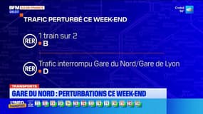 Gare du Nord: des perturbations ce week-end