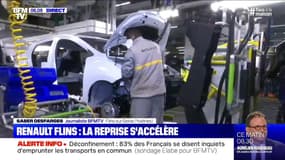 Près de la moitié des salariés sont de retour cette semaine dans l'usine Renault de Flins, dans les Yvelines. 