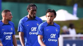 Axel Disasi et Jules Koundé à l'entraînement avec les Bleus