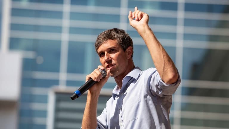 Beto O'Rourke s'exprime lors d'un meeting de campagne organisé à Plano, au Texas, le 16 septembre 2018 (photo d'illustration)
