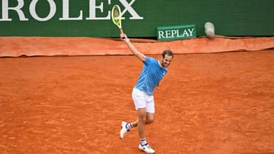 Richard Gasquet, lors du Master 1000 de Monte-Carlo, le 9 avril 2025, face à Daniel Altmaier
