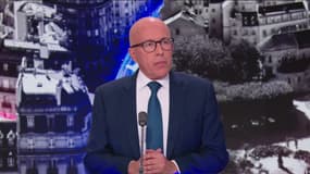 Éric Ciotti, président des Républicains et député des Alpes-Maritimes, invité de BFMTV ce dimanche 26 novembre 2023.