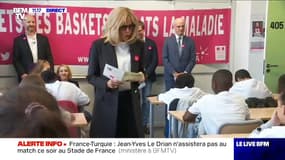 Brigitte Macron fait la dictée pour soutenir l'association ELA