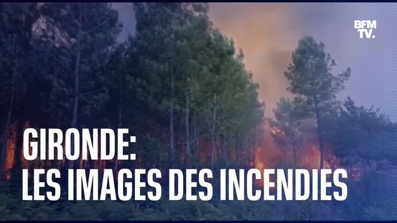 Vos images témoins BFMTV des importants incendies qui touchent la Gironde