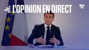 Le président de la République Emmanuel Macron le 16 janvier 2024 à l'Élysée