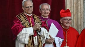 Le pape Léon XIV, après son élection, le 8 mai 2025 à la basilique Saint-Pierre.