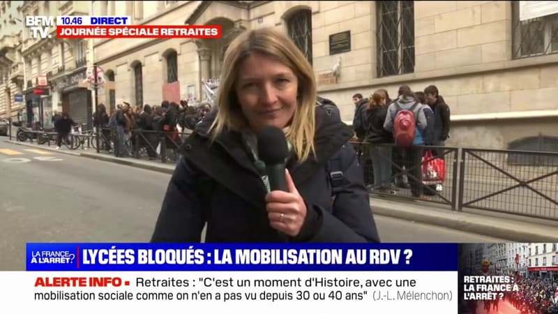 À Paris, le mouvement de blocage contre la réforme des retraites au lycée Racine ne sera pas reconduit le 8 mars