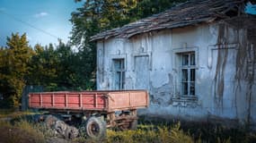 Une maison abandonnée.