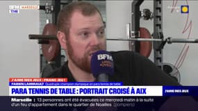 Aix-en-Provence: les entraînements des champions olympiques de para tennis de table