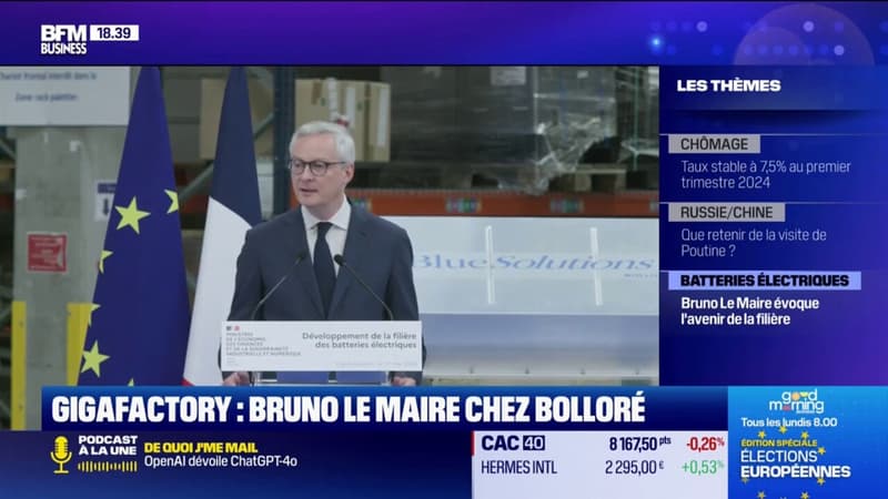 Gigafactory : Bruno Le Maire chez Bolloré