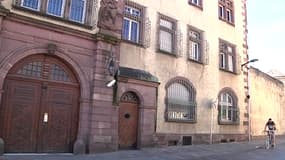 La façade de la prison d'Ensisheim, dans le Haut-Rhin, où s'est déroulée la prise d'otages.