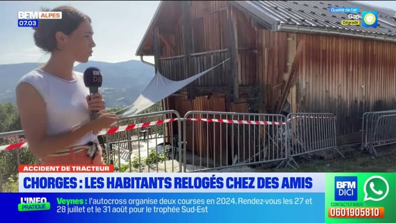 Chorges: un tracteur percute accidentellement une maison, les habitants relogés chez des proches