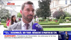 Julien Odoul (RN), dénonce un "comportement inacceptable et odieux de la France insoumise" après le refus de serrer la main de l'assesseur