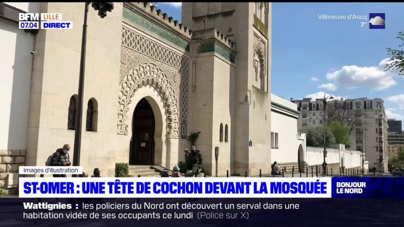 Pas-de-Calais: une tête de cochon retrouvée devant une mosquée de Saint-Omer, une plainte déposée
