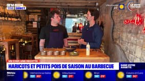 Un chef, une recette: haricots et petits pois de saison au barbecue