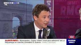 Griveaux à propos de Villani: "J'appellerai Cédric pour lui dire que s'il changeait d'avis, ma porte resterait ouverte"