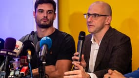 Florent Manaudou et Konstantin Grigorishin