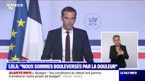 Olivier Véran sur le meurtre de Lola: "Nous sommes bouleversés face à l'horreur et face à la douleur"