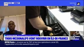 Réouverture de "drive" McDonald's en Ile-de-France: "C'est purement économique", estime Elhadji Niang, secrétaire fédéral CGT Commerce