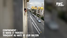 Confinement : Di Maria et Paredes trinquent au maté de leur balcon