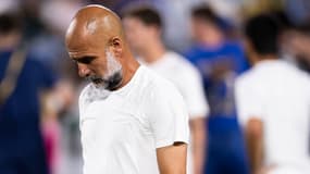 Pep Guardiola lors de Manchester City-Al Hilal au Mondial des clubs le 30 juin 2025