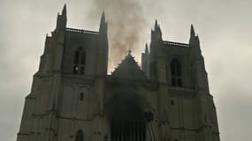 La cathédrale de Nantes, frappée par un incendie le 18 juillet 2020