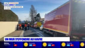 Le Havre: un mur s'effondre, les pompiers n'excluent pas la présence de victimes sous les décombres