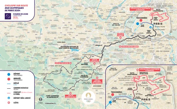 JO De Paris 2024: Le Parcours Des épreuves De Cyclisme Dévoilé, Avec Un ...