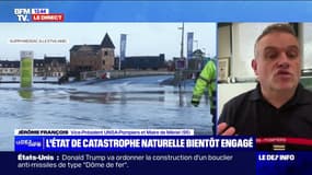 Inondations en Ille-et-Vilaine: "On est sur une crue assez lente", assure Jérôme François (vice-président UNSA-Pompiers)