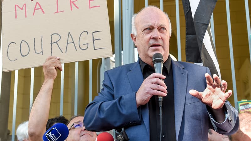 Le maire de Langouët ce 22 août