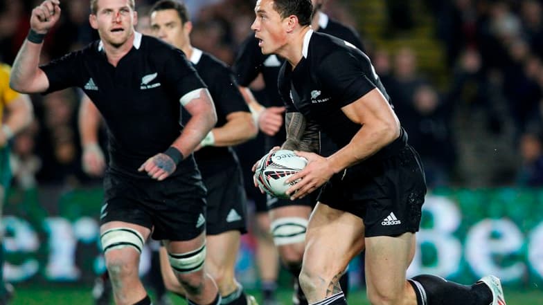 Sonny Bill Williams sous le maillot des All Blacks.