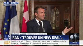 G7: "Si les Etats-Unis allaient vers une forme d’isolationnisme ce serait mauvais pour eux", déclare Emmanuel Macron