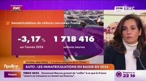 Les ventes de voitures neuves en forte baisse en 2024