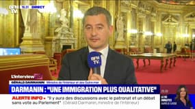 Gérald Darmanin sur la loi immigration: "Le gouvernement est ferme mais pas fermé et ouvre la porte à des propositions" des oppositions