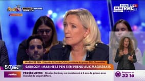 Sarkozy : Marine Lepen s'en prend aux magistrats
