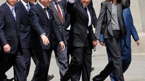 Nicolas et Carla Sarkozy sont arrivés ce mercredi matin en Chine pour une visite d'Etat de trois jours au cours de laquelle le président français mêlera tourisme et diplomatie au service de la réconciliation franco-chinoise. Le couple présidentiel françai