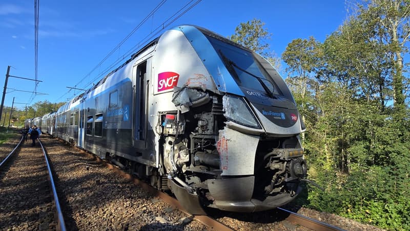 Le conducteur de la nacelle percutée par le RER D a pu s’extraire à temps.