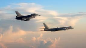 Un avion de combat F-16, le 25 mai 2018