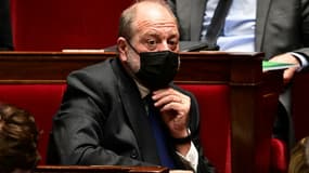 Le ministre français de la Justice Eric Dupond-Moretti à l'Assemblée nationale à Paris, le 9 mars 2021