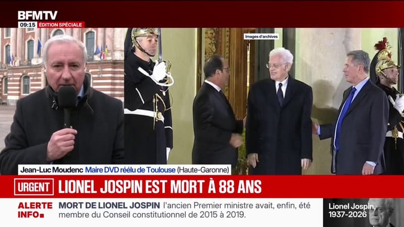 Mort de Lionel Jospin: "Il y avait chez lui une sincérité incontestable", déclare Jean-Luc Moudenc, maire de Toulouse
