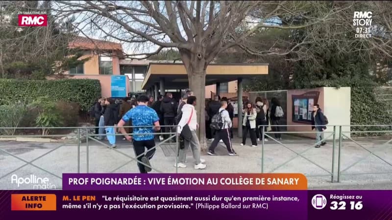 Prof poignardée : vive émotion au collège de Sanary-sur-Mer