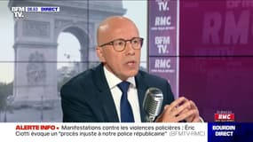 Éric Ciotti: "J'aimerais que l'image du policier soit floutée, qu'on ne puisse pas l'identifier"
