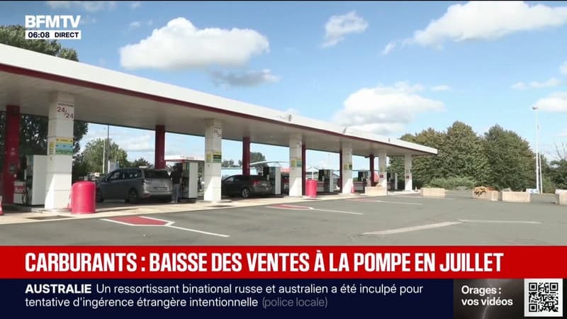 Carburants: des baisses de ventes à la pompe en juillet